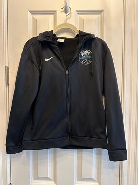 Nike Black Hooded Full-Zip Jacket with East Coast Palm Logo